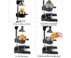 SOGA Commercial Manual Juicer Hand Press Juice Extractor Squeezer Orange Citrus Matte Black