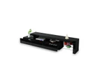 New 3 Drawer TV Table Stand Cabinet LED Entertainment Unit High Gloss Front 240cm Black