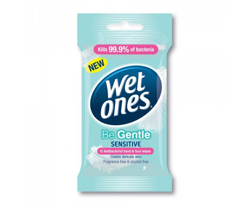 Wet Ones Be Gentle Sensitive Wipes 15's