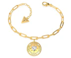 Guess Single Coin Chain Bracelet - Gold