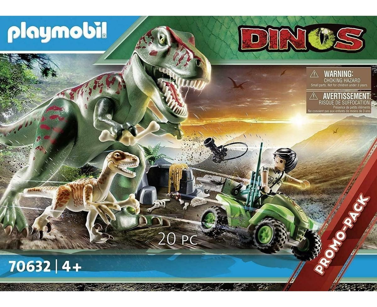 Playmobil 9231 Explorer Quad With T-Rex Dinos 2 dinosaurs 20 pieces 