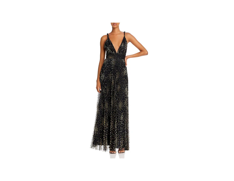Jill Jill Stuart Women's Dresses Midi Dress - Color: Black/Gold