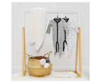 Living Textiles Baby Star Coat Hangers 6-Pack - Grey
