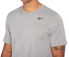 Nike Men's Legend 2.0 SS Tee / T-Shirt / Tshirt - Dark Grey Heather/Black
