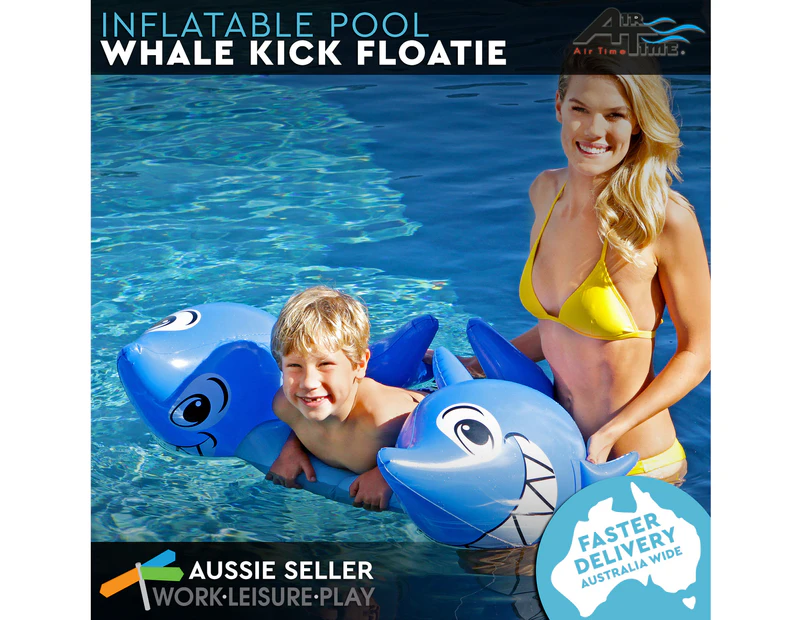 Airtime Inflatable Kick Float Whale 95X68X44CM