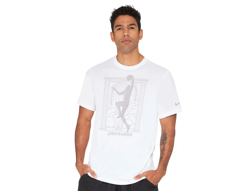 Nike Men's NBA James Harden MVP Tee / T-Shirt / Tshirt - White