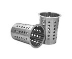SOGA 18/10 Stainless Steel Commercial Conical Utensils Square Cutlery Holder with 4 Holes