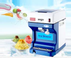 SOGA Ice Shaver Commercial Electric Stainless Steel Ice Crusher Slicer Machine 120KG/h