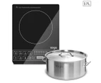 SOGA Electric Smart Induction Cooktop and 17L Stainless Steel Stockpot