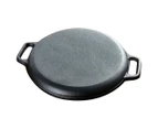 SOGA Dual Burners Cooktop Stove, 30cm Cast Iron Skillet and 17L Stainless Steel Stockpot 28cm