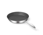 SOGA 4X Stainless Steel Fry Pan Frying Pan Induction FryPan Non Stick Interior Skillet