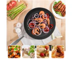 SOGA Stainless Steel Fry Pan 32cm Frying Pan Induction FryPan Non Stick Interior