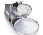 SOGA Dual Blade Ice Shaver Electric Stainless Steel Ice Crusher Slicer Machine Commercial