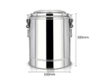 SOGA 2X 12L Stainless Steel Insulated Stock Pot Hot & Cold Beverage Container