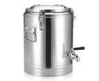 SOGA 22L Stainless Steel Insulated Stock Pot Dispenser Hot & Cold Beverage Container With Tap