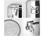 SOGA 22L Stainless Steel Insulated Stock Pot Dispenser Hot & Cold Beverage Container With Tap