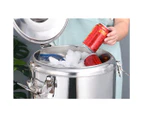 SOGA 22L Stainless Steel Insulated Stock Pot Dispenser Hot & Cold Beverage Container With Tap