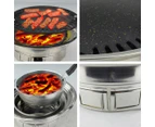 SOGA BBQ Grill Stainless Steel Portable Smokeless Charcoal Grill Home Outdoor Camping