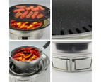 SOGA 2X BBQ Grill Stainless Steel Portable Smokeless Charcoal Grill Home Outdoor Camping