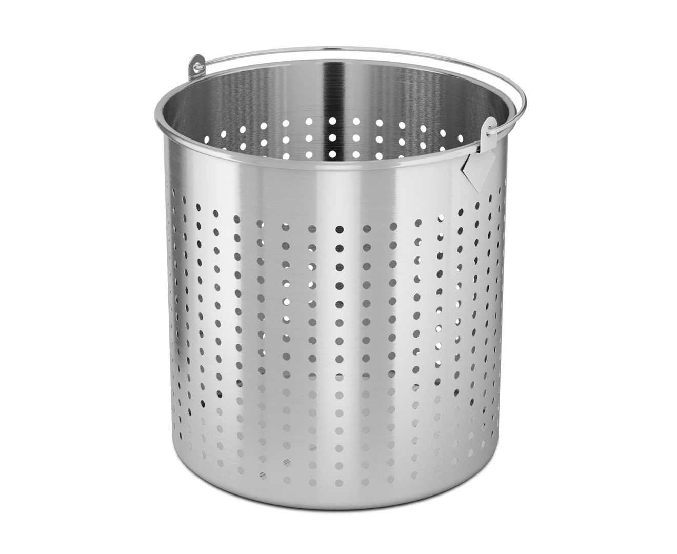 SOGA 12L 18/10 Stainless Steel Perforated Stockpot Basket Pasta Strainer with Handle