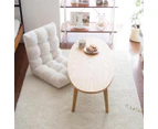 SOGA 4X Floor Recliner Folding Lounge Sofa Futon Couch Folding Chair Cushion Pink