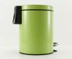 SOGA Foot Pedal Stainless Steel Rubbish Recycling Garbage Waste Trash Bin Round 12L Green