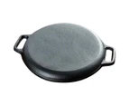 SOGA Cast Iron 35cm Frying Pan Skillet Coating Steak Sizzle Platter
