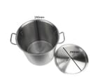 SOGA Stock Pot 12L Top Grade Thick Stainless Steel Stockpot 18/10 4