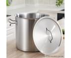 SOGA Stock Pot 21L Top Grade Thick Stainless Steel Stockpot 18/10 Without Lid 10