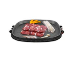 SOGA Portable Korean BBQ Butane Gas Stove Stone Grill Plate Non Stick Coated Square