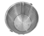 SOGA 130L 18/10 Stainless Steel Stockpot with Perforated Stock pot Basket Pasta Strainer