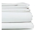 Crisp Extra Long Queen Sheet with Cuff - White