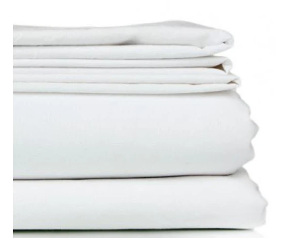 Crisp Extra Long King Sheet with Cuff - White