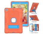 WIWU B3 Robot iPad Case Silicone Shockproof Protective Stand Cover For 10.2inch iPad 7/8/9-Orange&Blue