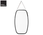 West Avenue 74cm Hanging Rectangle Wall Mirror - Black