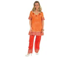 Bristol Novelty Womens Orange Bollywood Dancer Costume (Orange) - BN3558