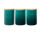 Baccarat  Le Connoisseur Canister Set of 3 - Teal