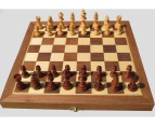 40*40*5cm Magnetic Large Wooden Timber Oak Chess Set