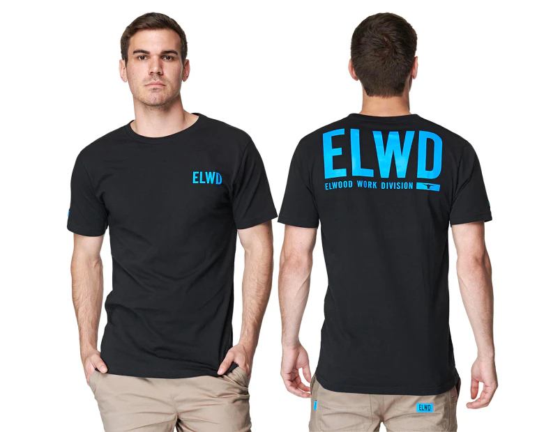 Elwood Workwear Men's ELWD Tee / T-Shirt / Tshirt - Black