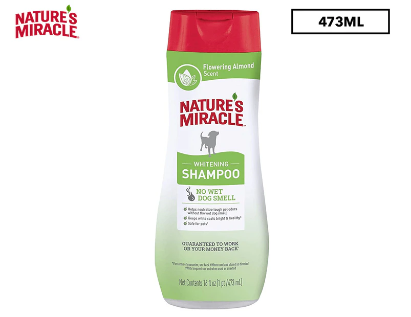 Nature's Miracle Whitening Odour Control Dog Shampoo Flowering Almond 473mL