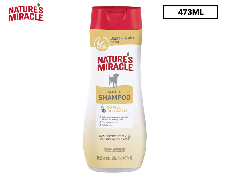 Nature's Miracle Odour Control Dog Shampoo Oatmeal 473mL