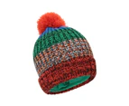 Mountain Warehouse Kids Beanie Chunky Knit Childrens Lightweight Winter Hat - Green
