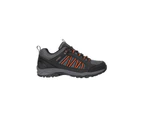 Mountain Warehouse Mens Path Waterproof Walking Shoes Breathable Hiking Trainers - Black