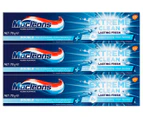 3 x Macleans Extreme Clean Lasting Fresh Fluoride Toothpaste 170g