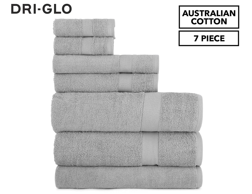 Dri-Glo 7-Piece Hampton Collection Towel Set - Quiet Grey