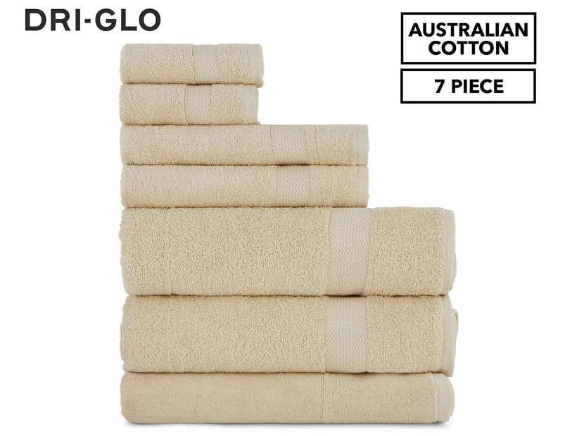 Dri-Glo 7-Piece Hampton Collection Towel Set - Sandshell