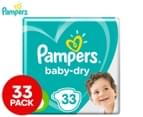 Pampers Baby-Dry Junior Size 6 13-18kg Nappies 33-Pack 1