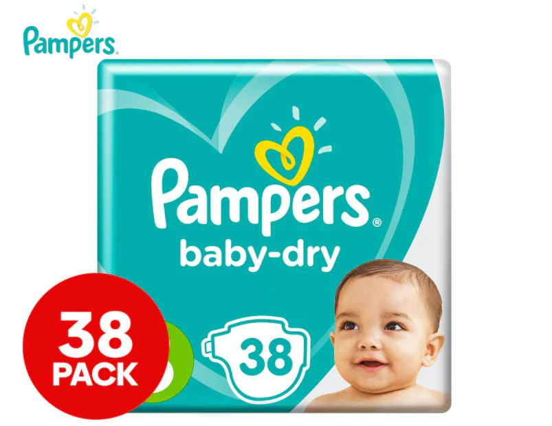 Pampers Baby-Dry Crawler Size 3 6-10kg Nappies 38-Pack