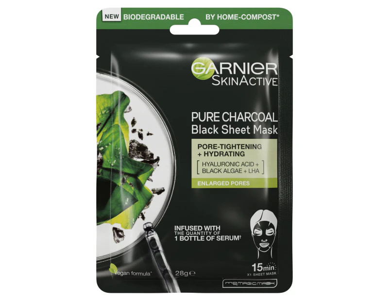 Garnier Skin Active Pure Charcoal Tissue Mask With Black Tea
