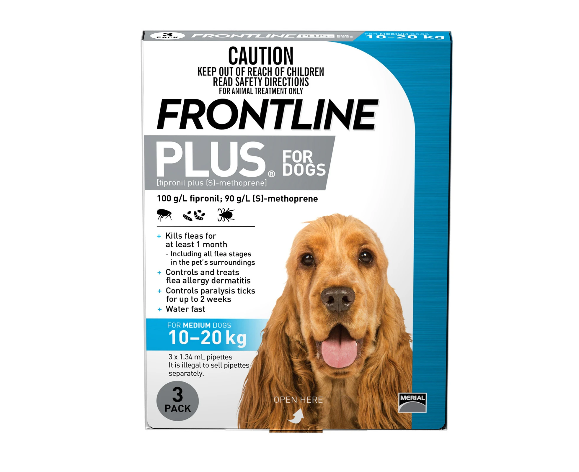 Frontline Plus For Medium Dogs (10-20kg) 3 Pack